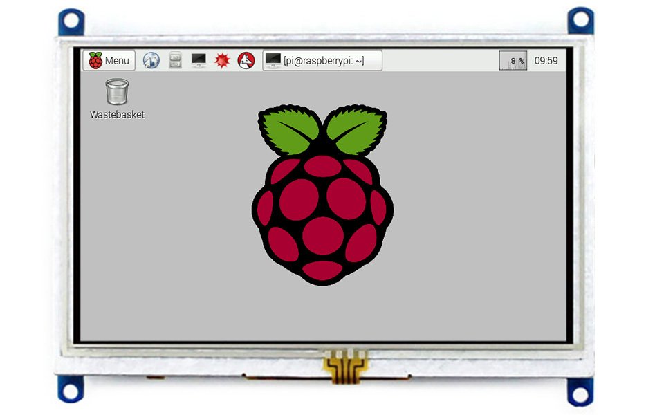 Waveshare 5 inch 800x480 HDMI resistive touchscreen for Raspberry Pi