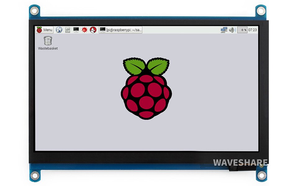 Waveshare 7 inch 1024x600 HDMI IPS capacitive touchscreen for Raspberry Pi