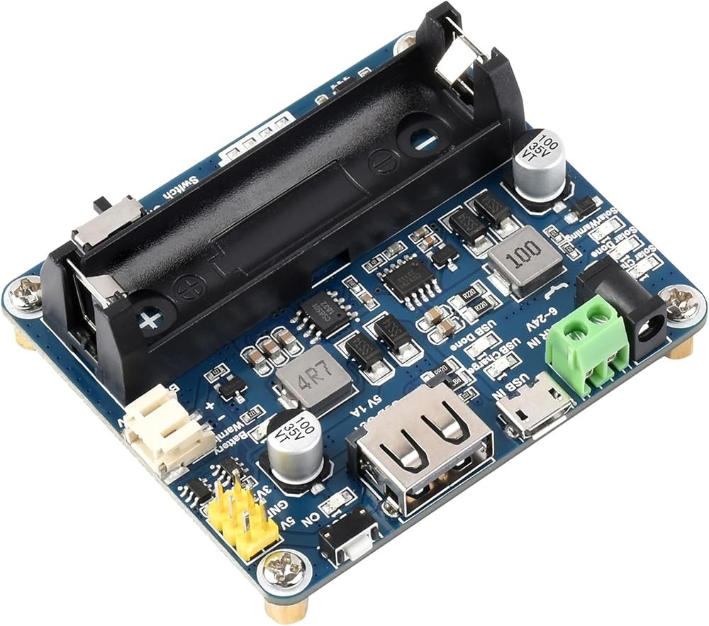 Waveshare Recharged Solar Power Management Module with 5V or 3.3V regulated output for sensor nodes