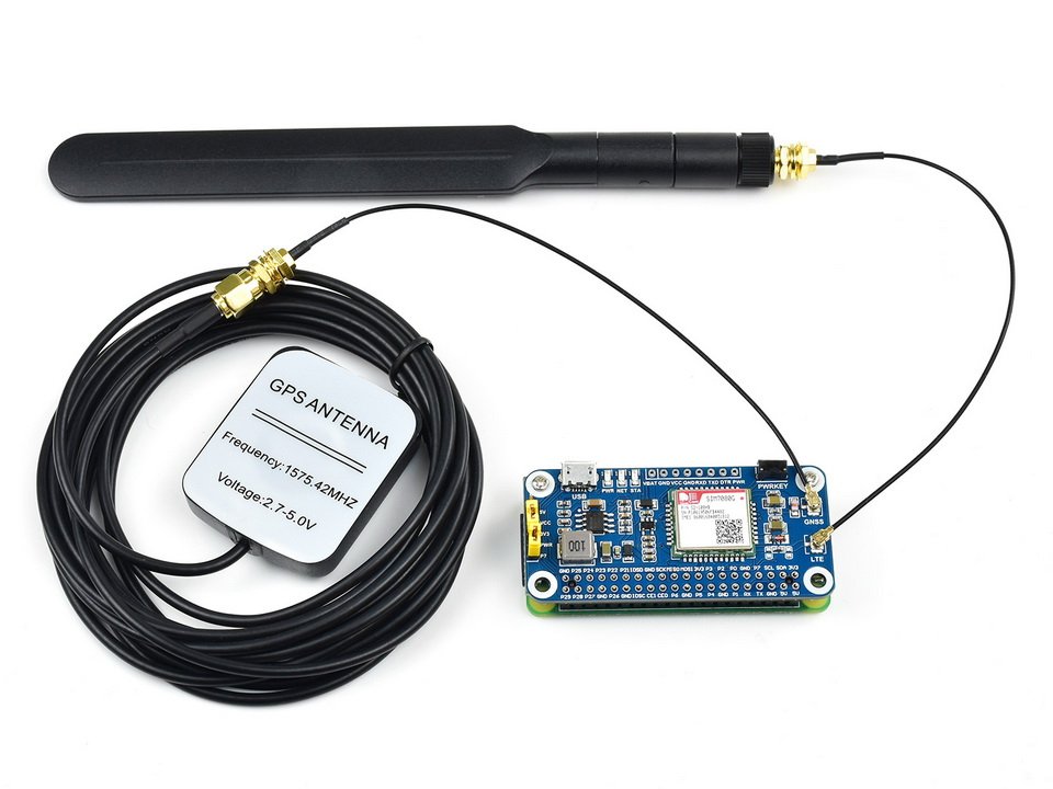 Waveshare SIM7080G Cat-M NB-IoT GNSS HAT for Raspberry Pi