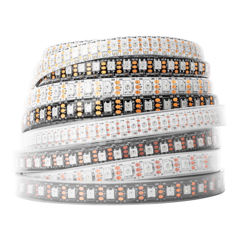 BTF-LIGHTING WS2812B pure gold wire UL listed addressable RGB LED strip 5V