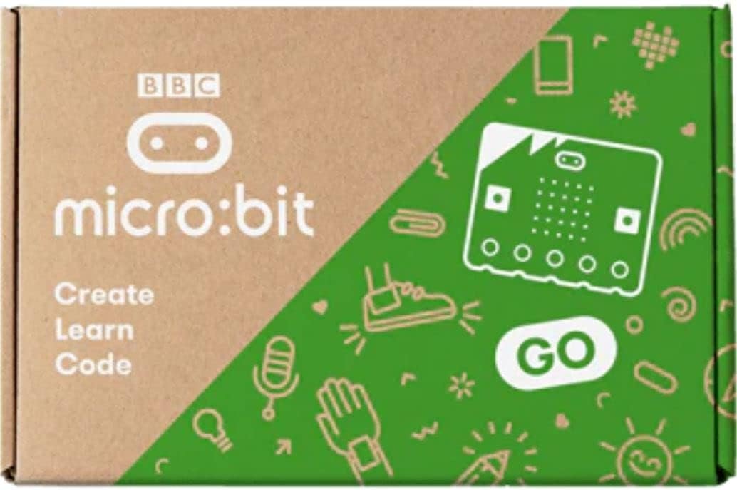 Official BBC micro:bit V2.21 Go bundle with battery holder and USB cable for students