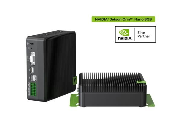 Seeed reComputer Industrial J3011 fanless edge AI computer with Jetson Orin Nano 8GB for industrial deployment