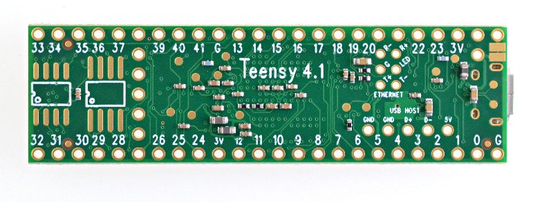 Teensy 4.1 USB microcontroller development board without header pins