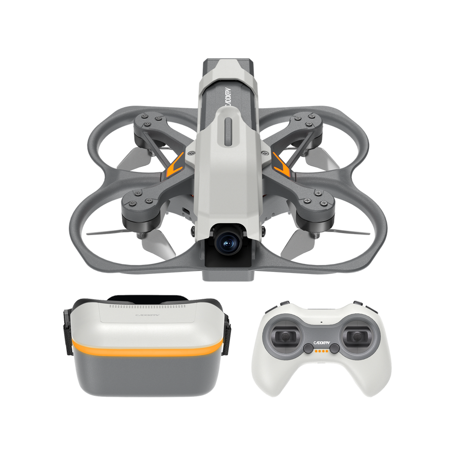 CaddxFPV Protos FPV drone RTF kit with Walksnail Ascent HD digital video system and 4.5 inch goggles