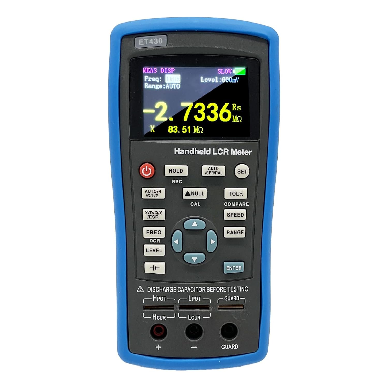 ET430 100kHz handheld LCR meter