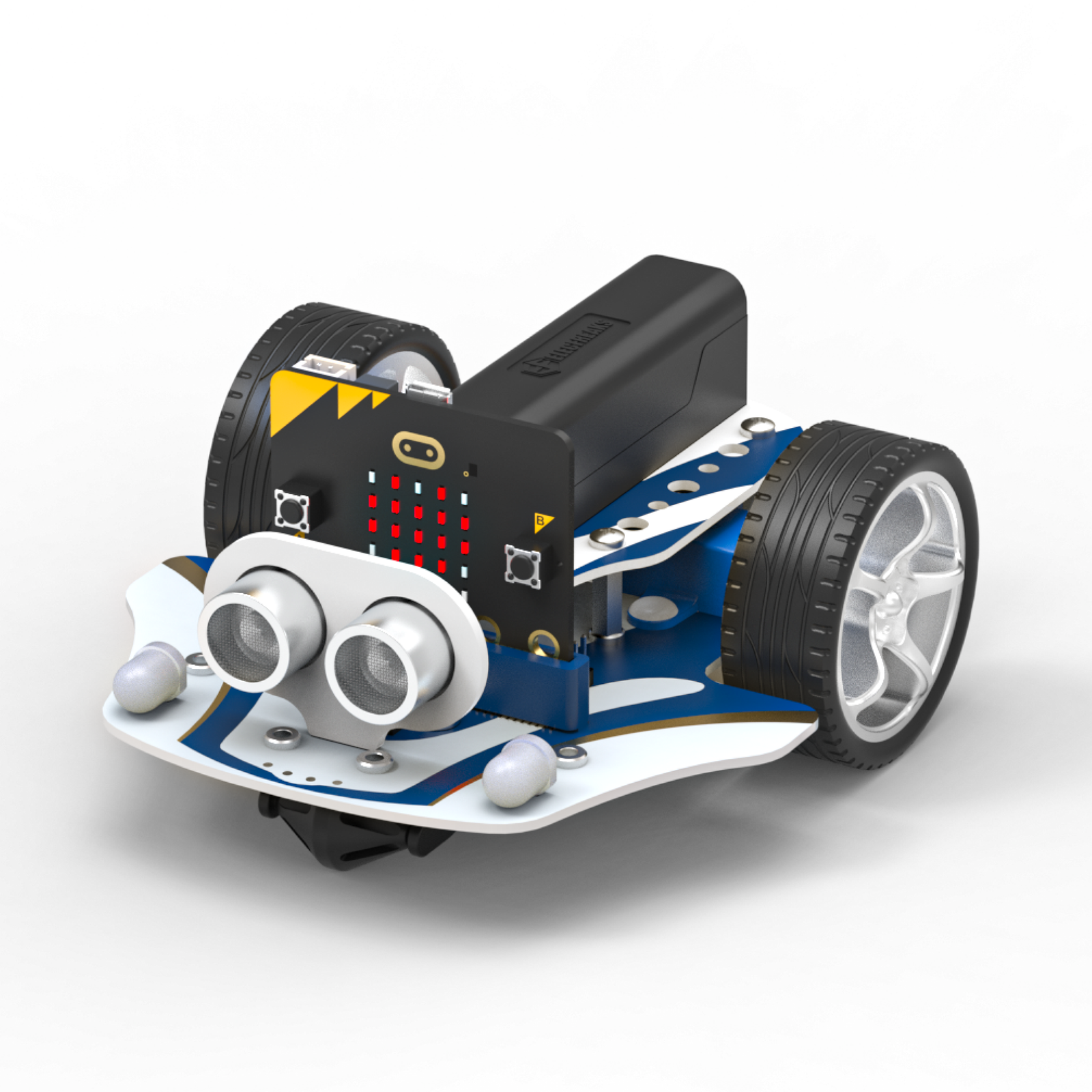 ELECFREAKS Cutebot Pro micro:bit robot car with four line tracking sensors and encoder motors