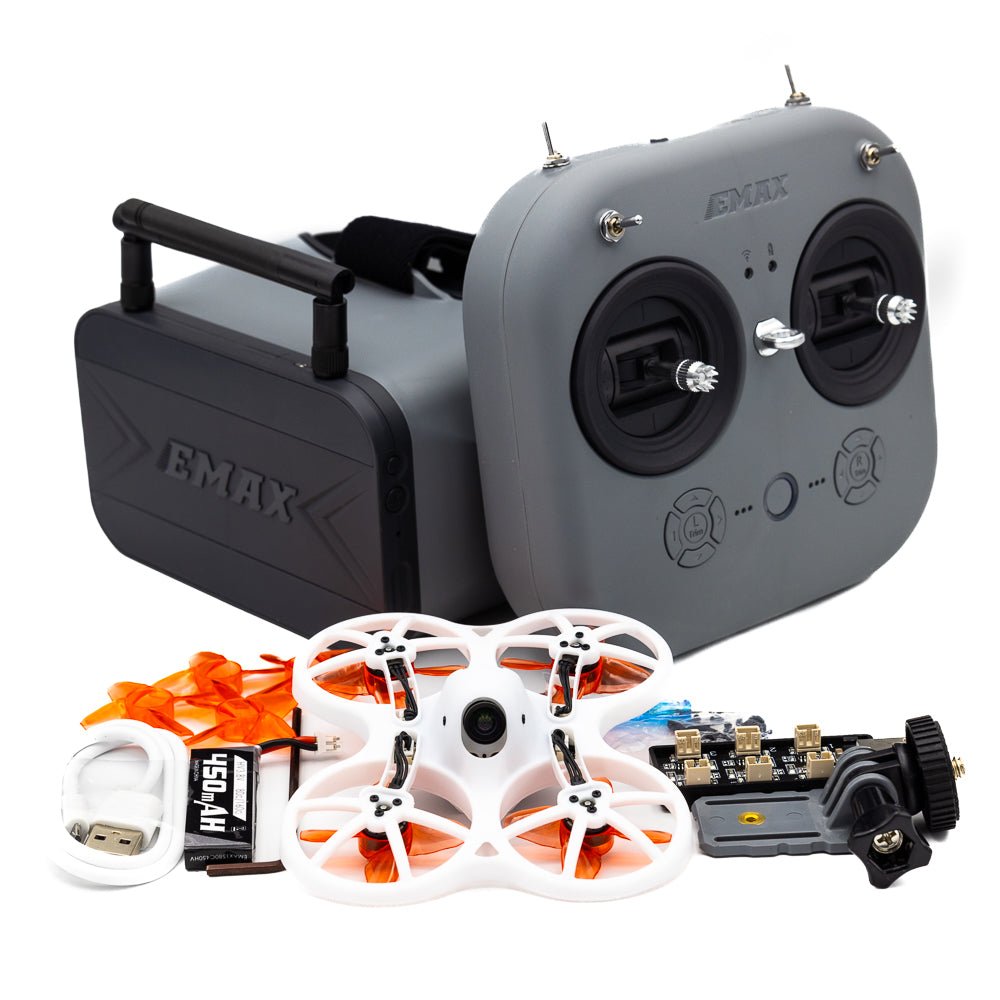 EMAX EZ Pilot Pro RTF FPV drone kit for kids and beginners with detachable goggle screen