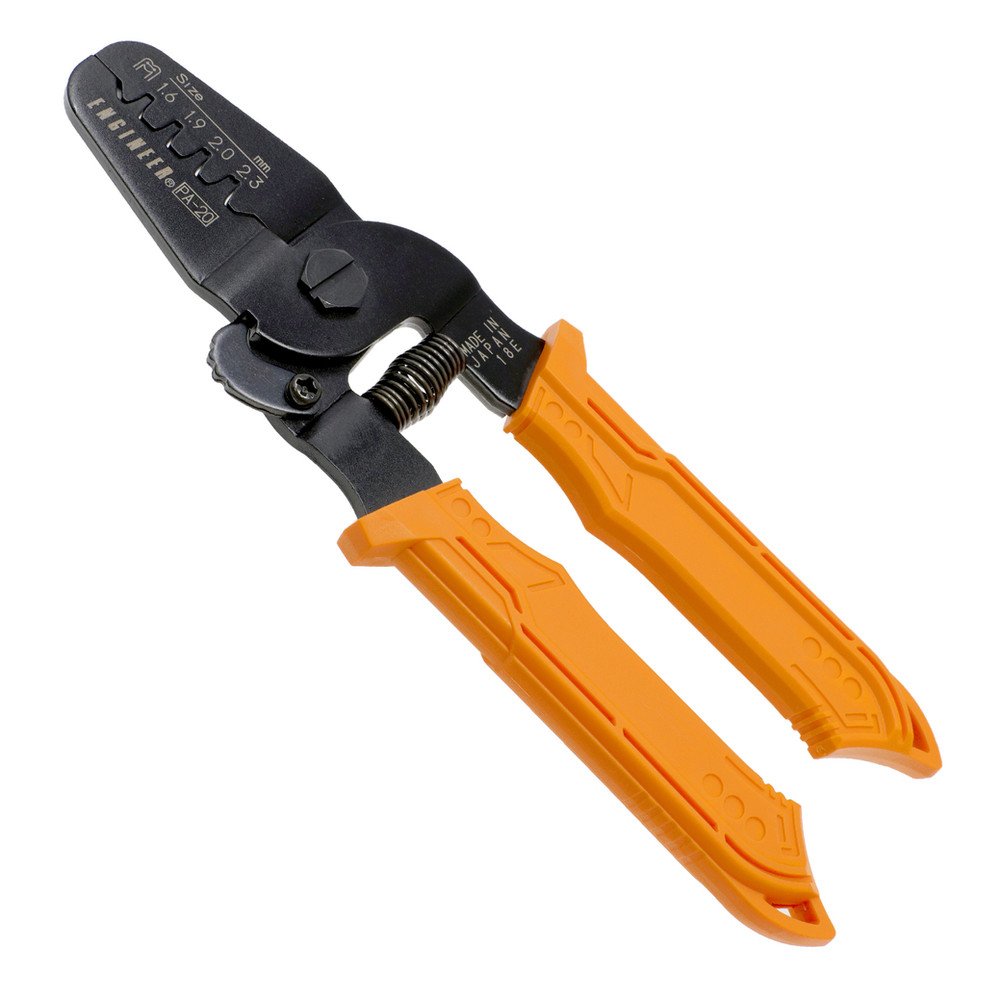 ENGINEER PA-20 universal connector crimping pliers AWG 28-18 for Molex JST and open barrel terminals