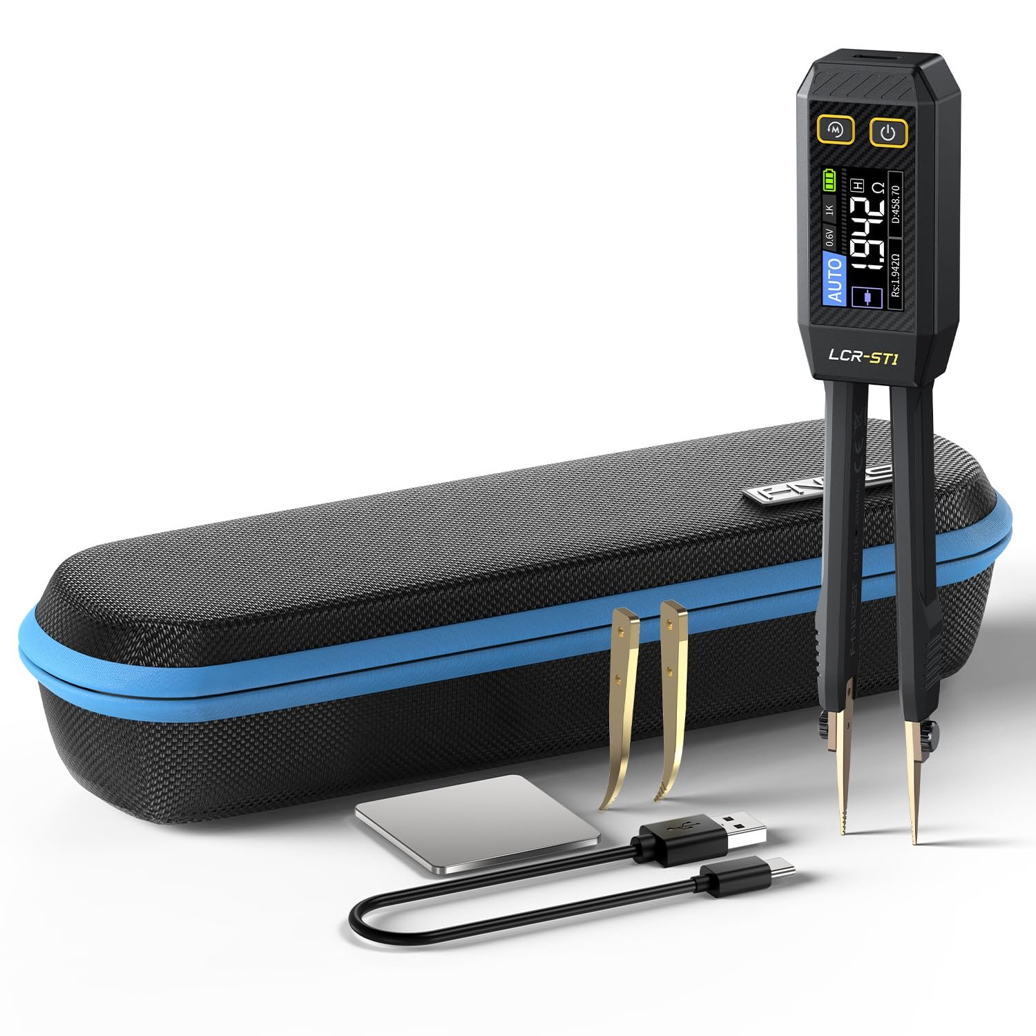 FNIRSI LCR-ST1 smart tweezers LCR meter for SMD components