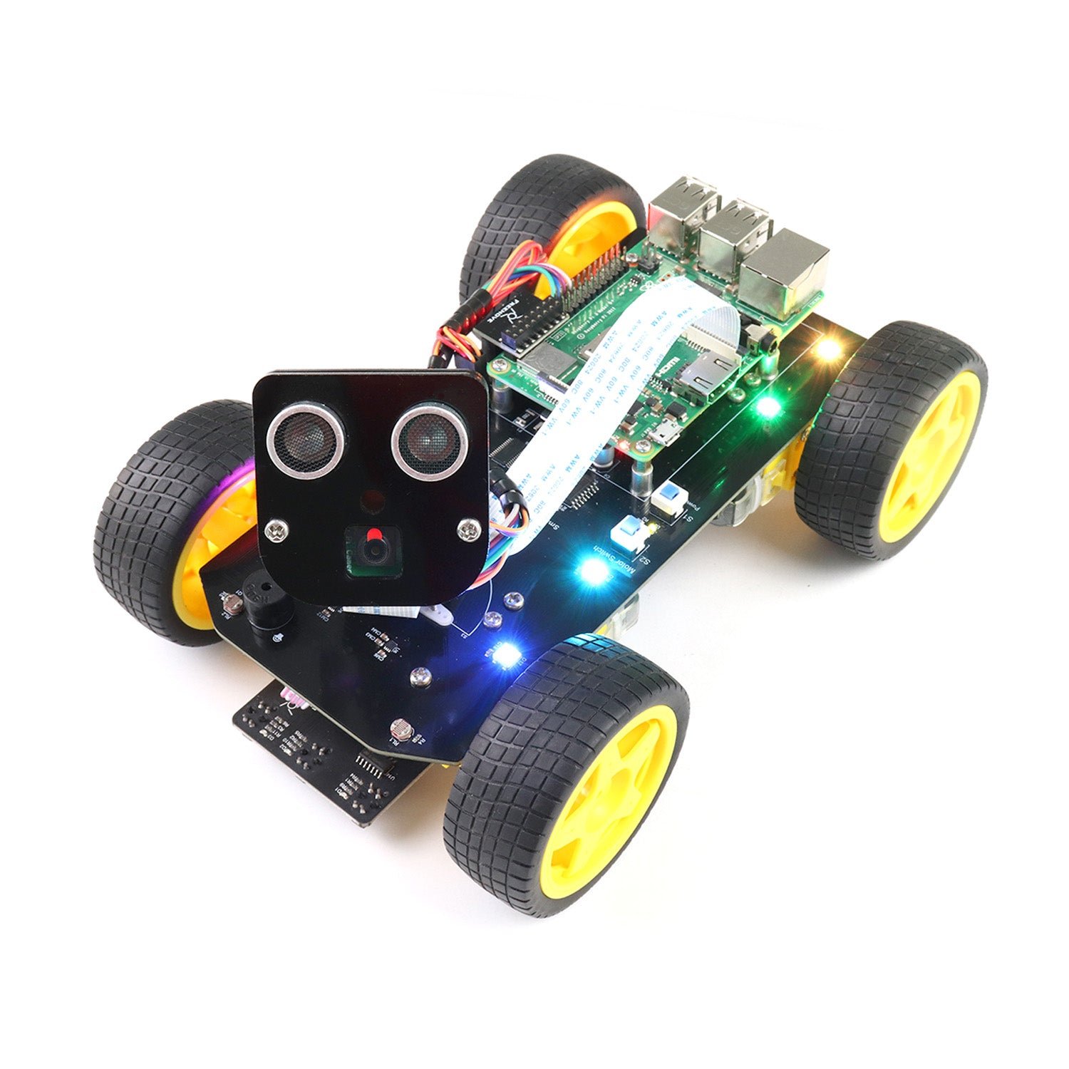 Freenove 4WD Car Kit for Arduino with line tracking and ultrasonic obstacle avoidance