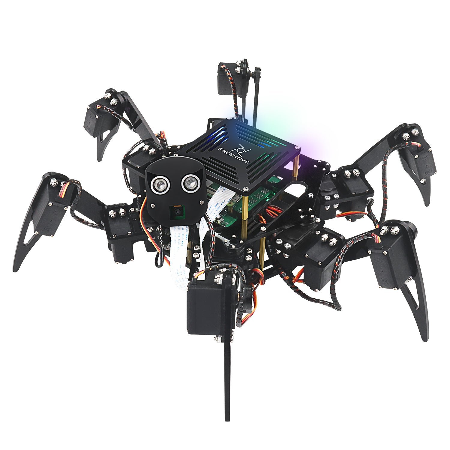 Freenove Big Hexapod six-legged walking robot kit for Raspberry Pi with 18 servos and camera