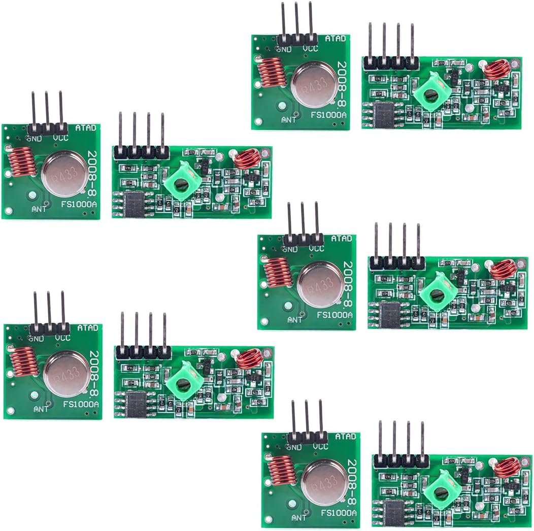 HiLetgo FS1000A 433MHz transmitter and XY-MK-5V MX-RM-5V receiver module kit for Arduino