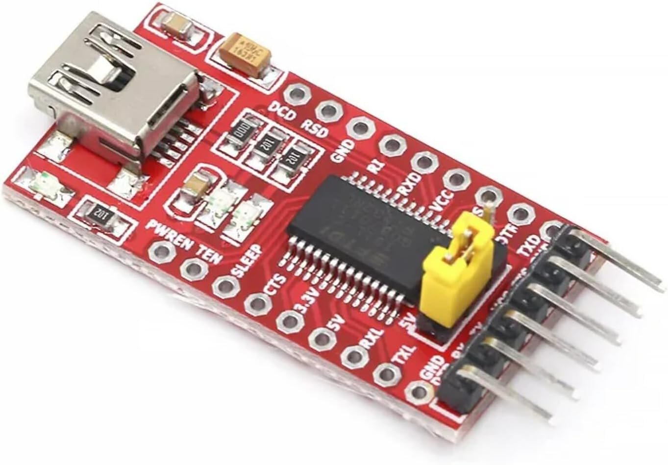 HiLetgo FT232RL USB to TTL serial adapter with 3.3V 5V jumper for Pro Mini