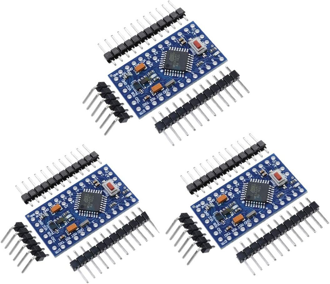 HiLetgo Pro Mini ATmega328P 5V 16M clone board 3 pack with headers