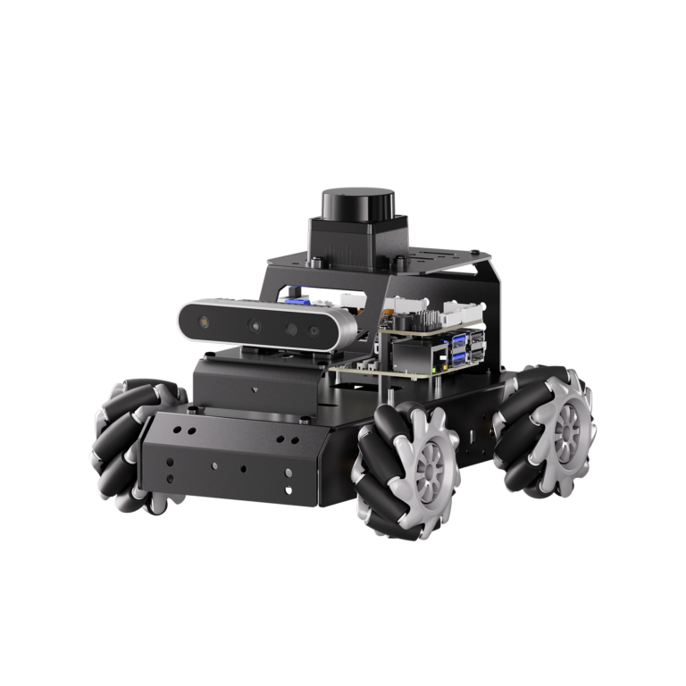 Hiwonder MentorPi M1 ROS 2 robot car with mecanum wheels, TOF lidar and 3D depth camera on a Raspberry Pi 5