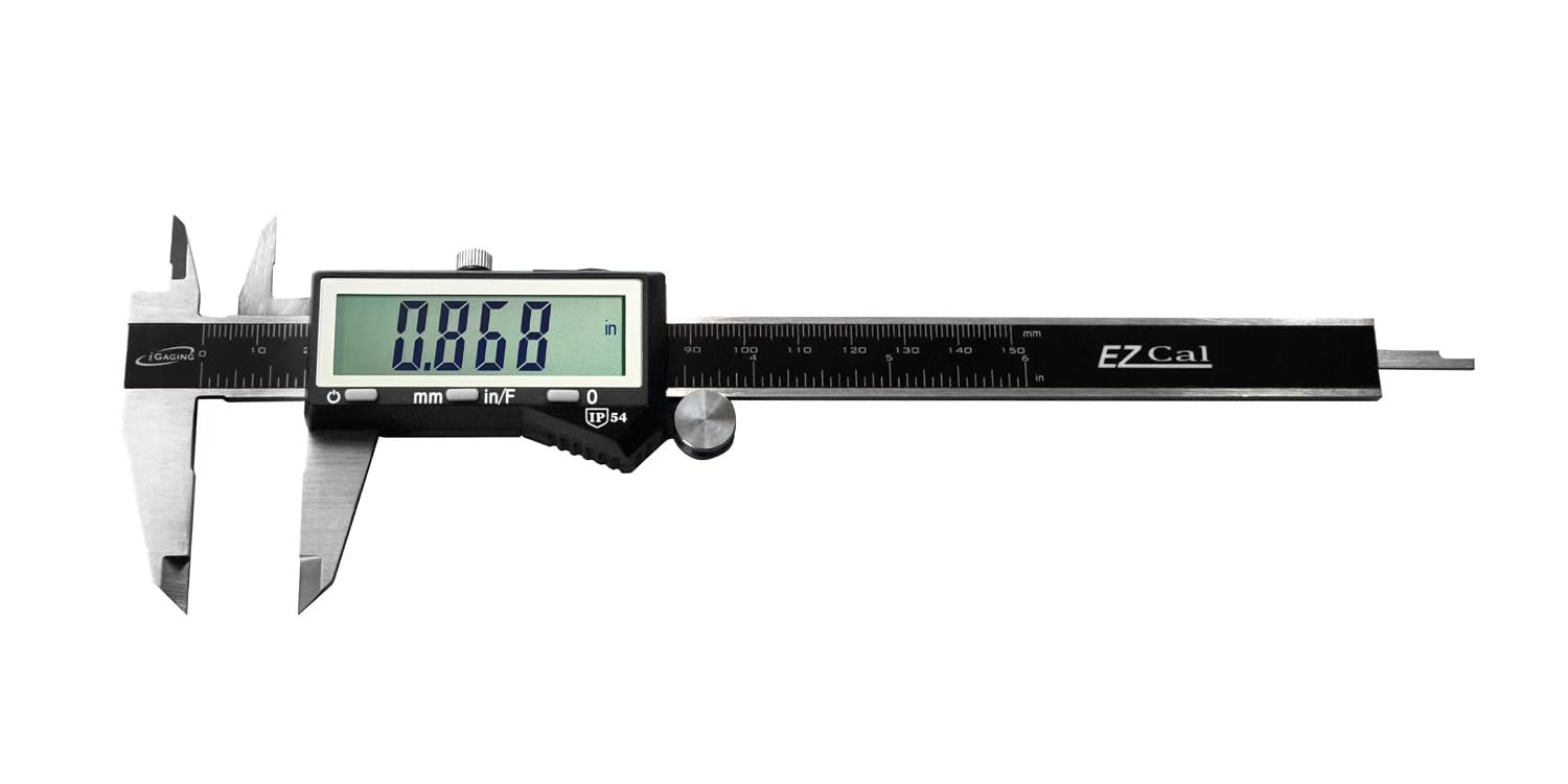 iGaging IP54 electronic digital caliper 0-6 inch with large display