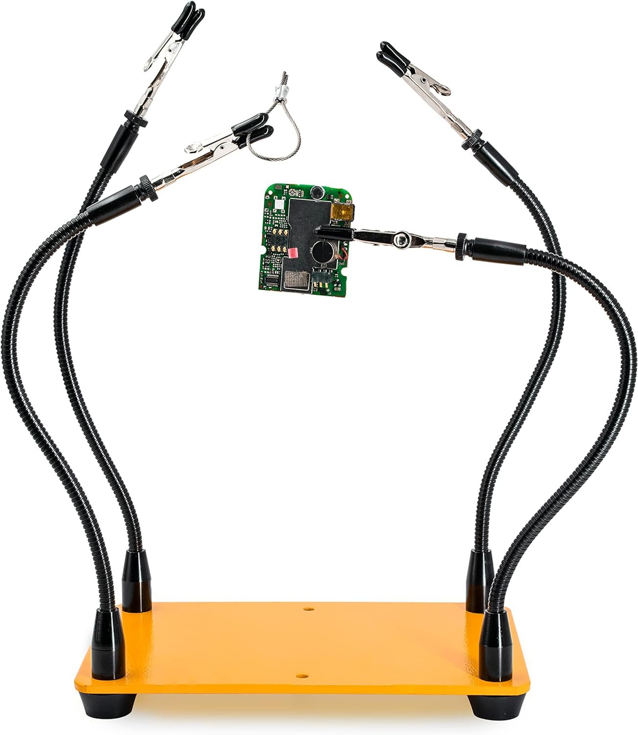 KOTTO helping hands soldering third hand tool with 4 flexible arms and weighted base