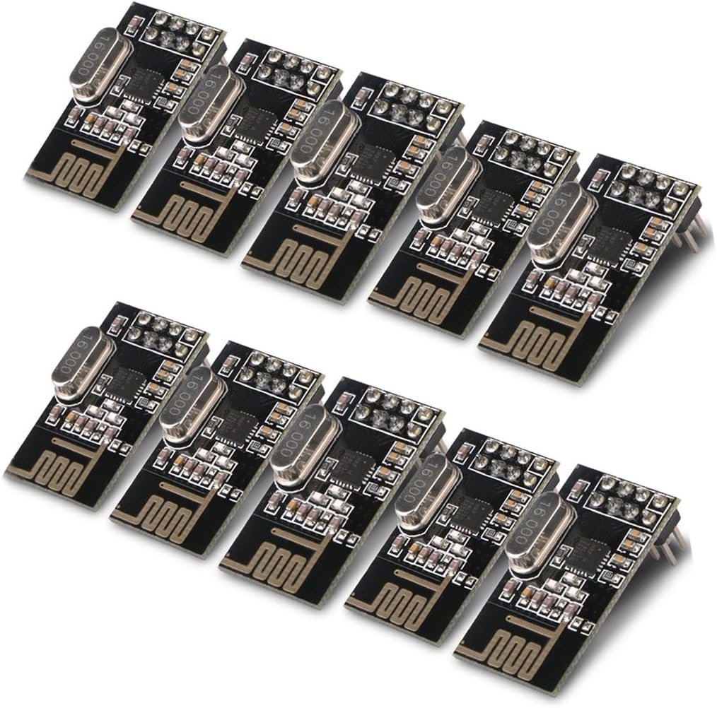 MakerFocus nRF24L01+ 2.4GHz wireless transceiver modules, 10 pack