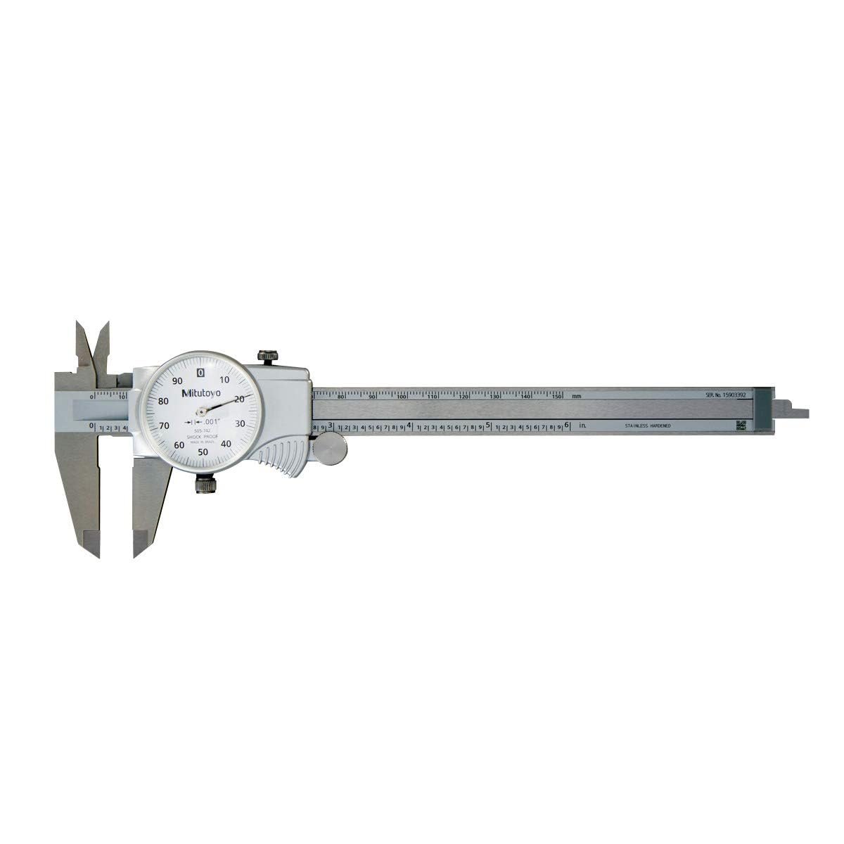 Mitutoyo 505-742J 0-6 inch dial caliper
