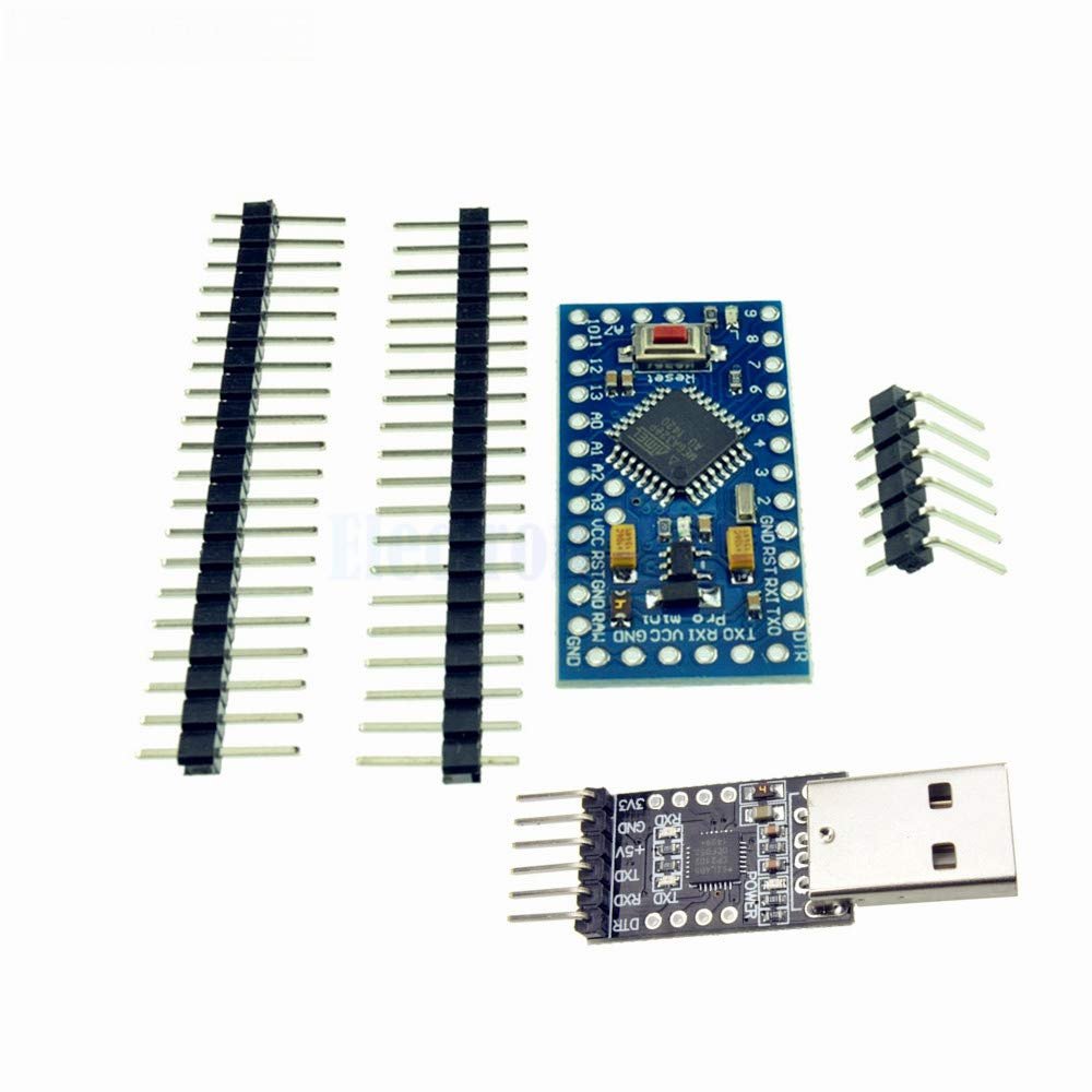 Pro Mini ATmega328P 5V 16M board with CP2102 USB to TTL programmer kit