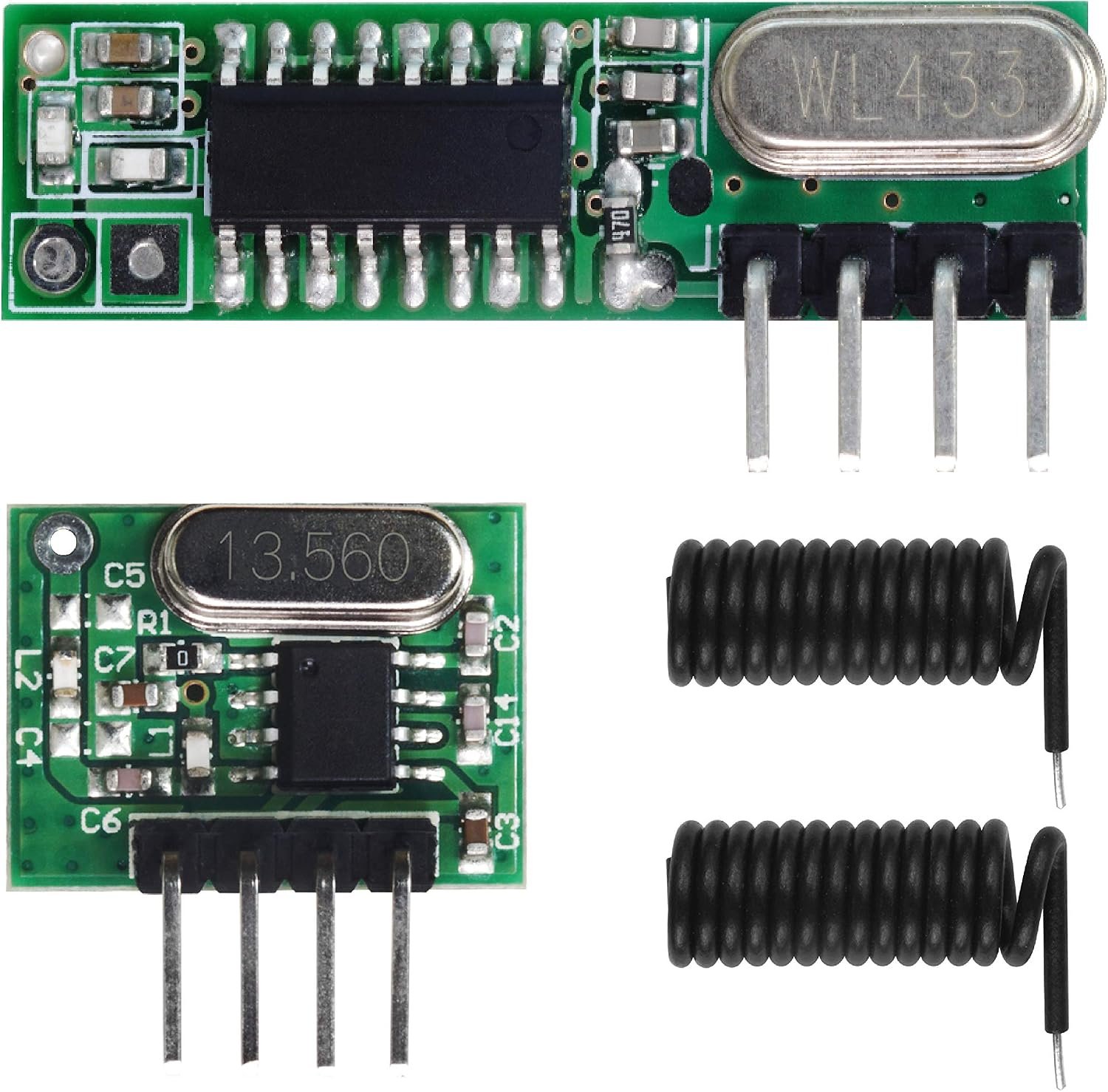 QIACHIP WL101 superheterodyne receiver and WL102 transmitter 433MHz RF kit