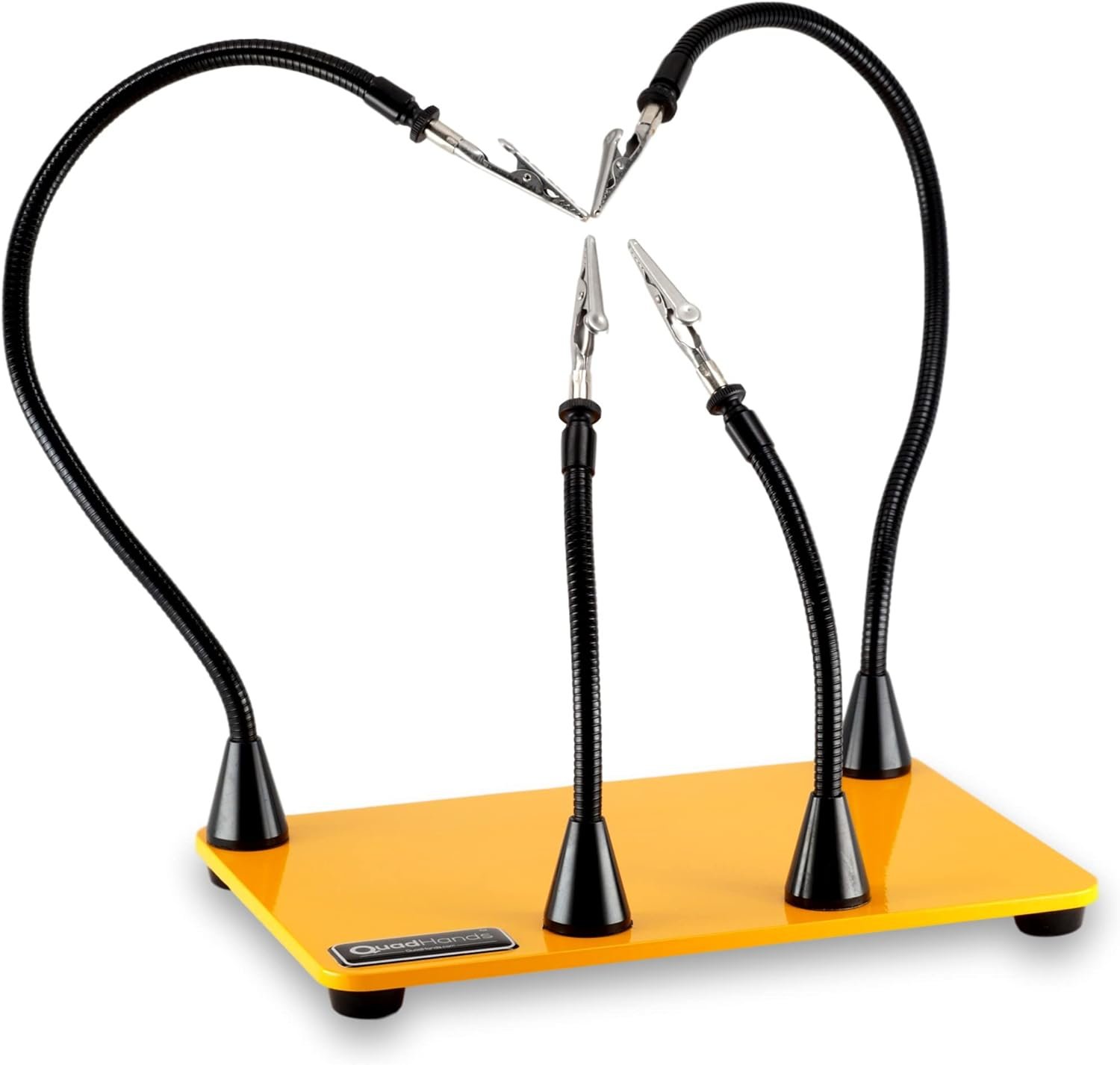 QuadHands Workbench helping hands soldering station with 4 magnetic gooseneck arms