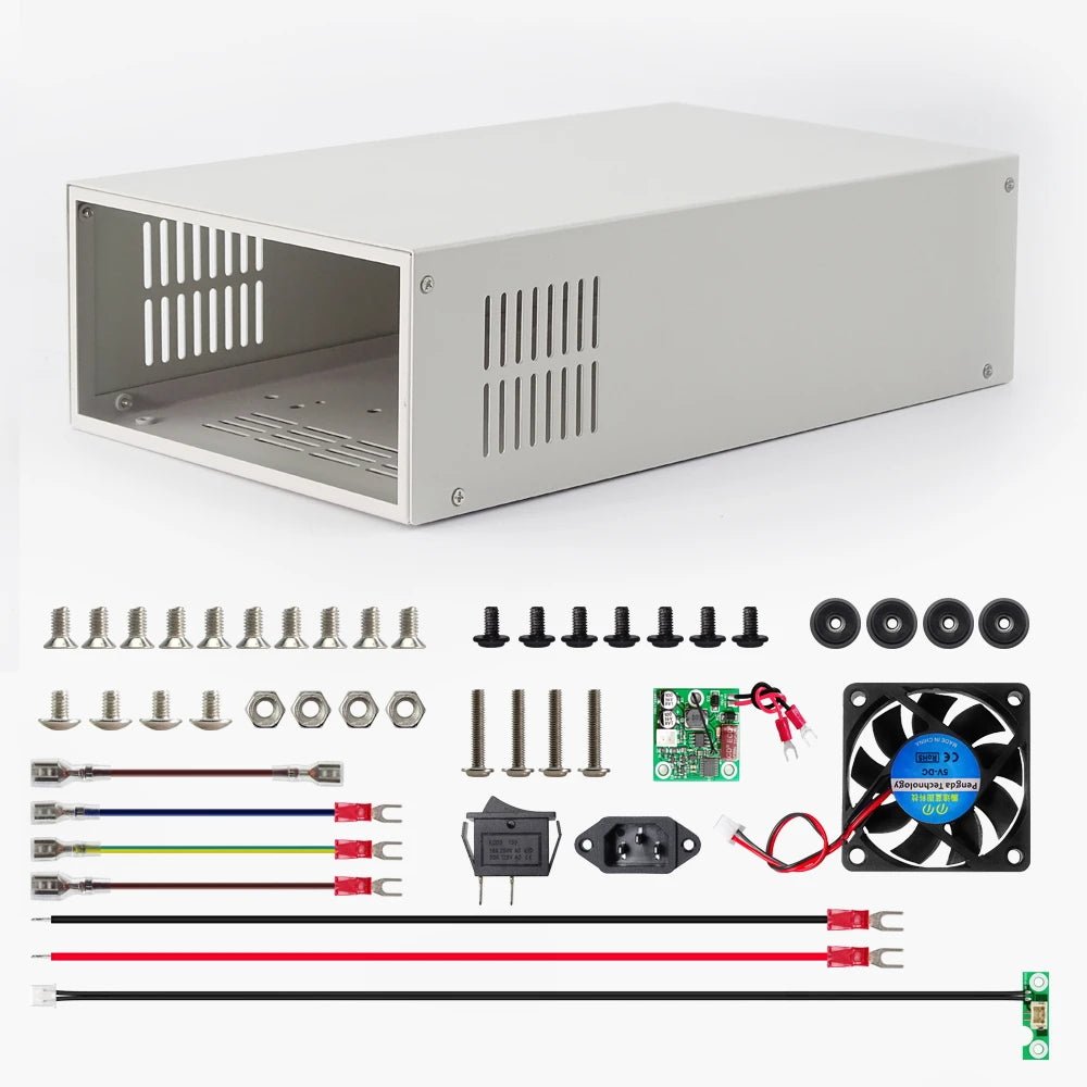 Riden RD6006 module with S400 metal housing and 400W switching PSU complete bench power supply kit