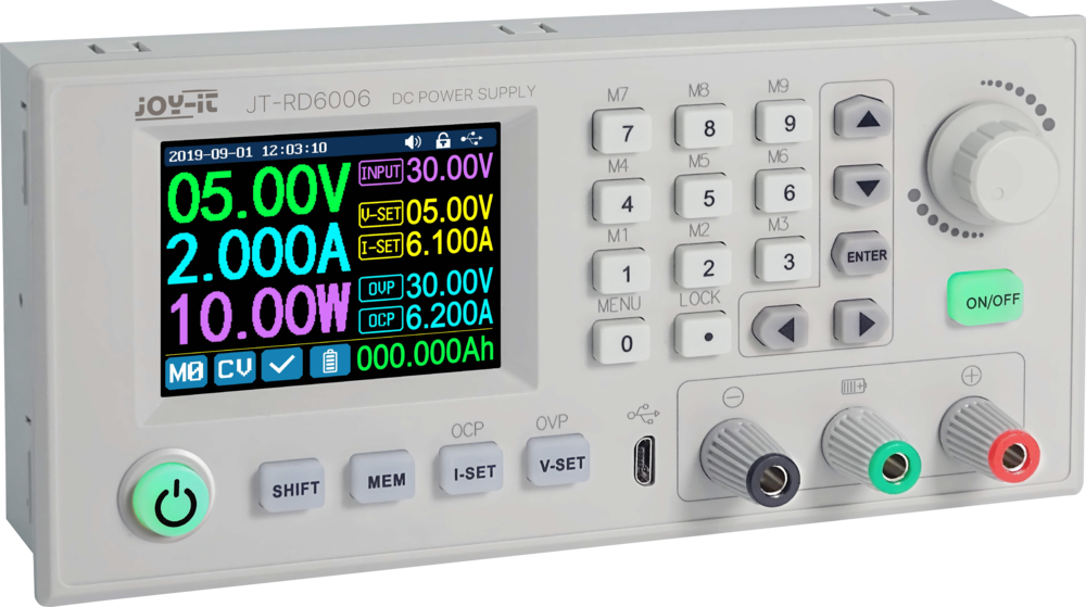 Riden RD6006 60V 6A programmable DC power supply buck module with colour display