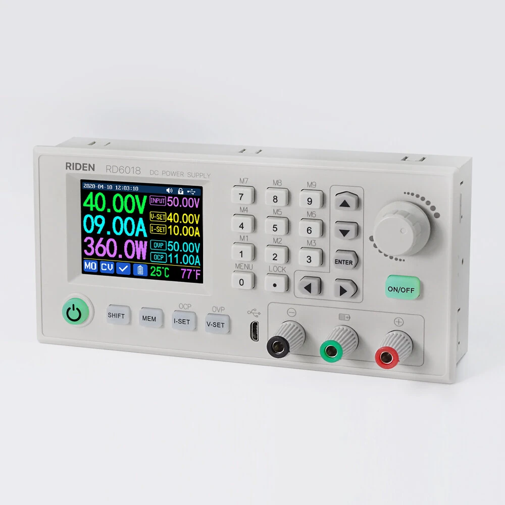 Riden RD6018 60V 18A 1080W programmable DC power supply module and bench unit