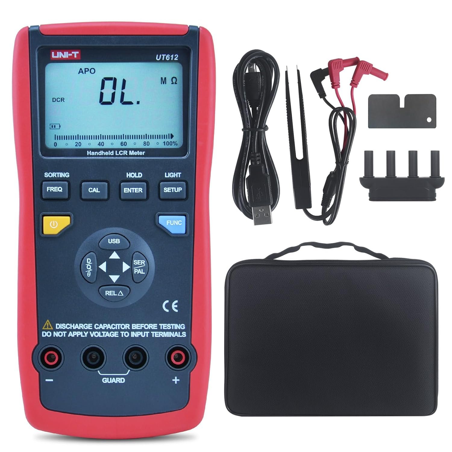 UNI-T UT612 handheld LCR meter 20000 counts with USB