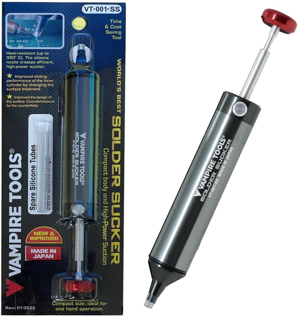 Vampliers professional aluminum solder sucker desoldering pump made in Japan