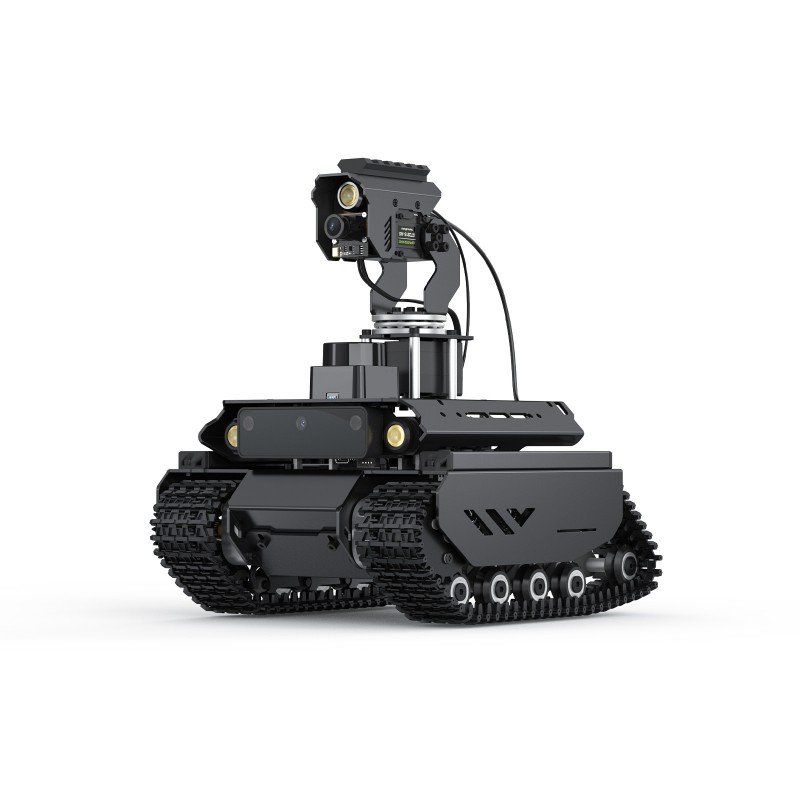 Waveshare UGV Beast ROS 2 off road tracked AI robot with independent suspension, lidar and pan tilt camera