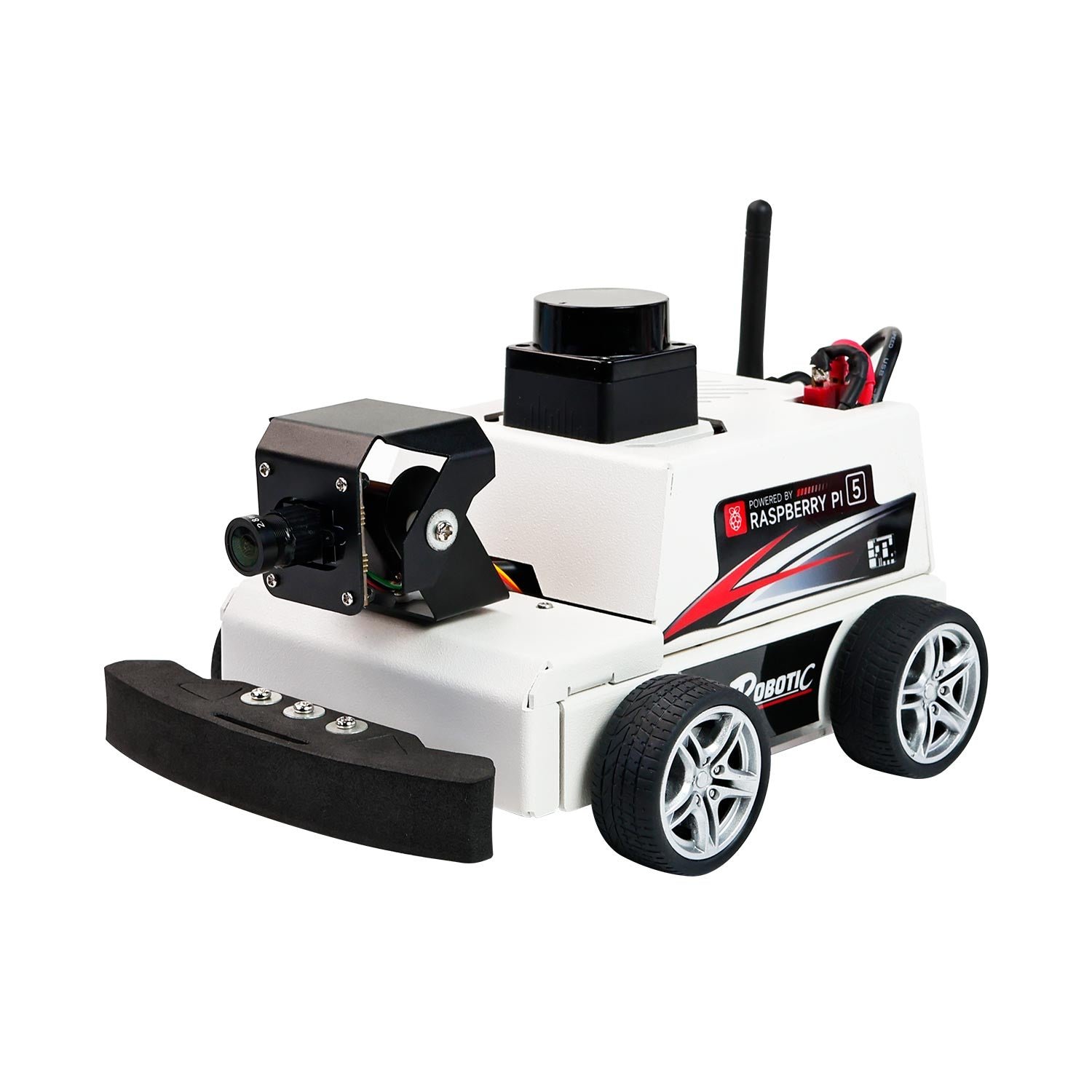 Yahboom MicroROS Raspberry Pi 5 ROS 2 robot car with MS200 lidar and 2-DOF camera gimbal