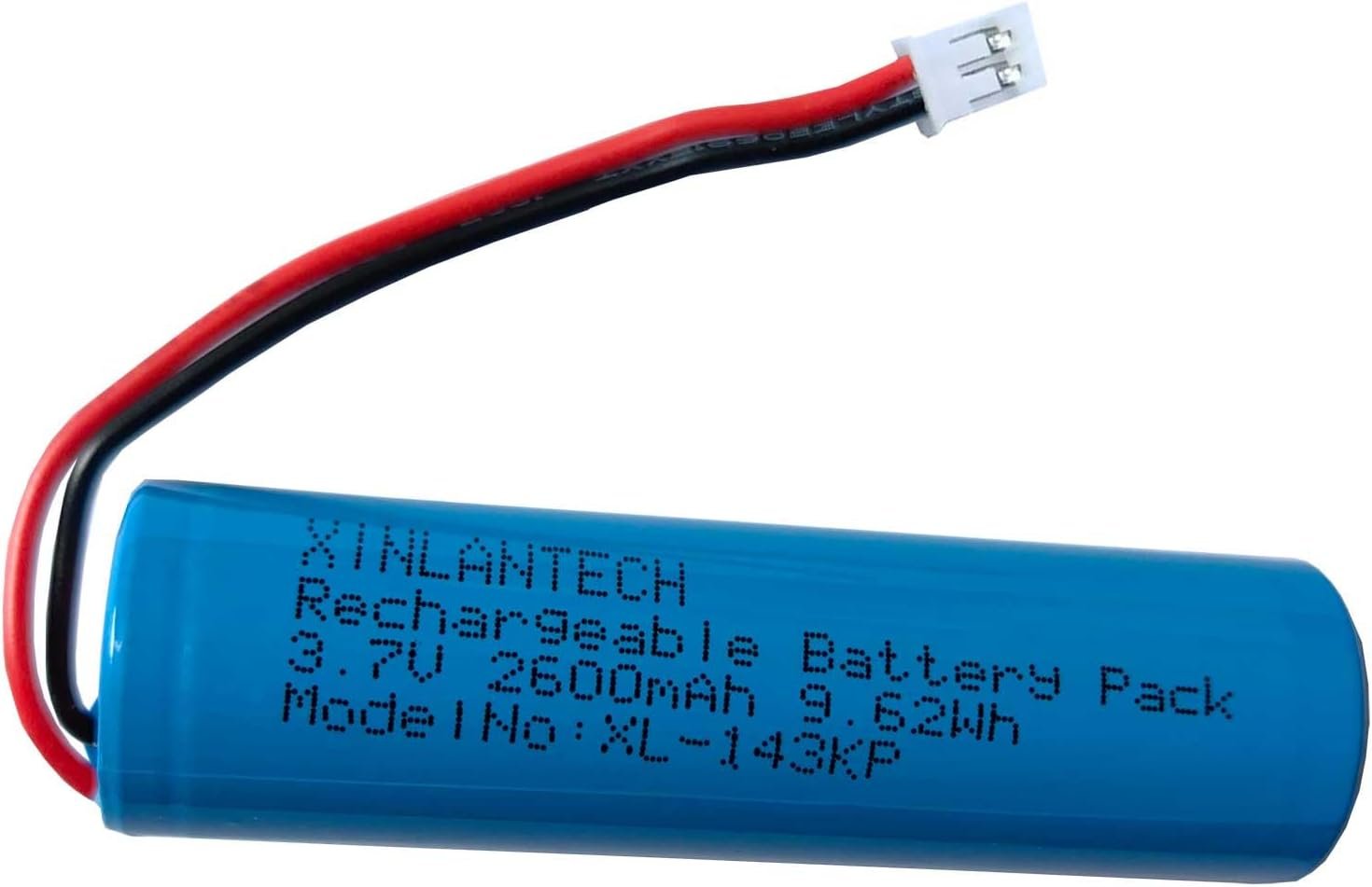 18650 1S1P 2600mAh 3.7V battery with BMS protection board and JST PH2.0 connector for ESP32 and Arduino