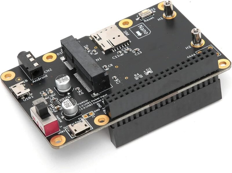 3G/4G LTE base HAT with mini PCIe socket for Raspberry Pi