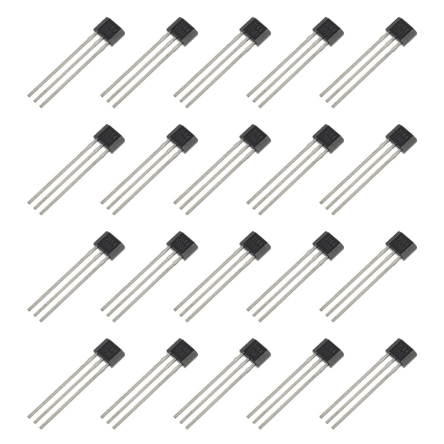 A3144 Hall effect sensor TO-92 3-pin magnetic switch pack of 20