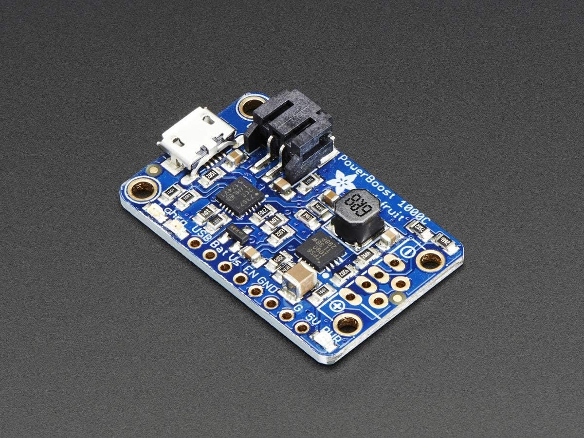 Adafruit PowerBoost 1000C LiPo charger and 5V 1A USB boost converter board