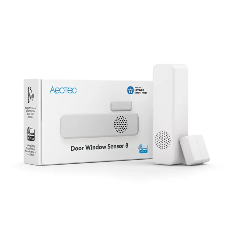 Aeotec Door Window Sensor 8 Z-Wave Long Range with temperature and humidity