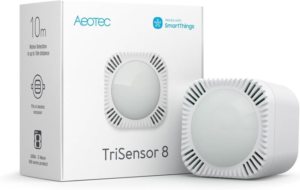 Aeotec TriSensor 8 Z-Wave 800 Series motion, temperature and light sensor