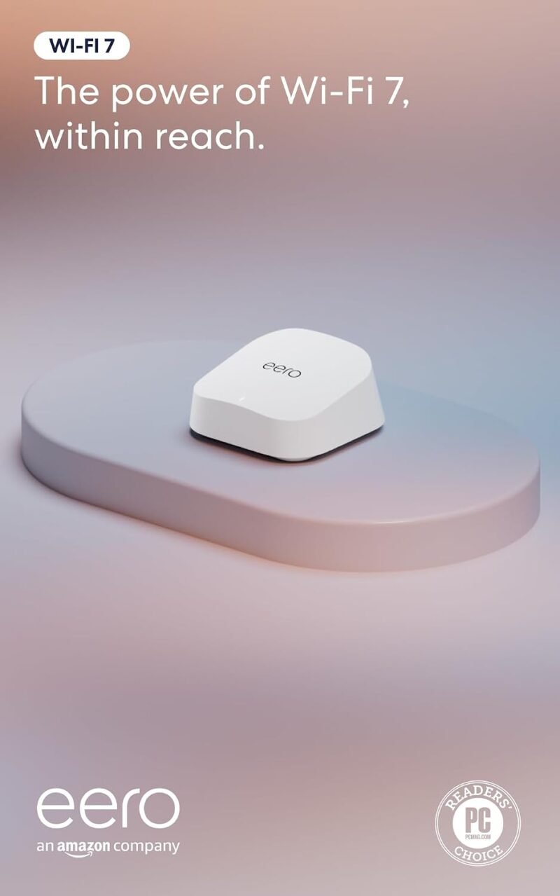 Amazon eero 7 Wi-Fi 7 mesh router with built-in Thread border router