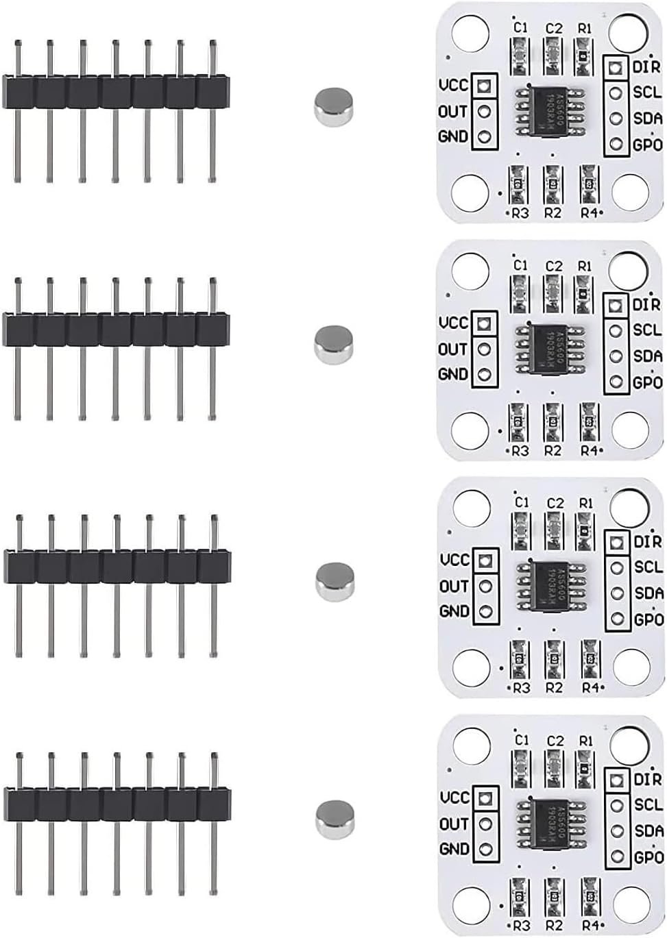 AS5600 12-bit magnetic rotary encoder Hall angle sensor module