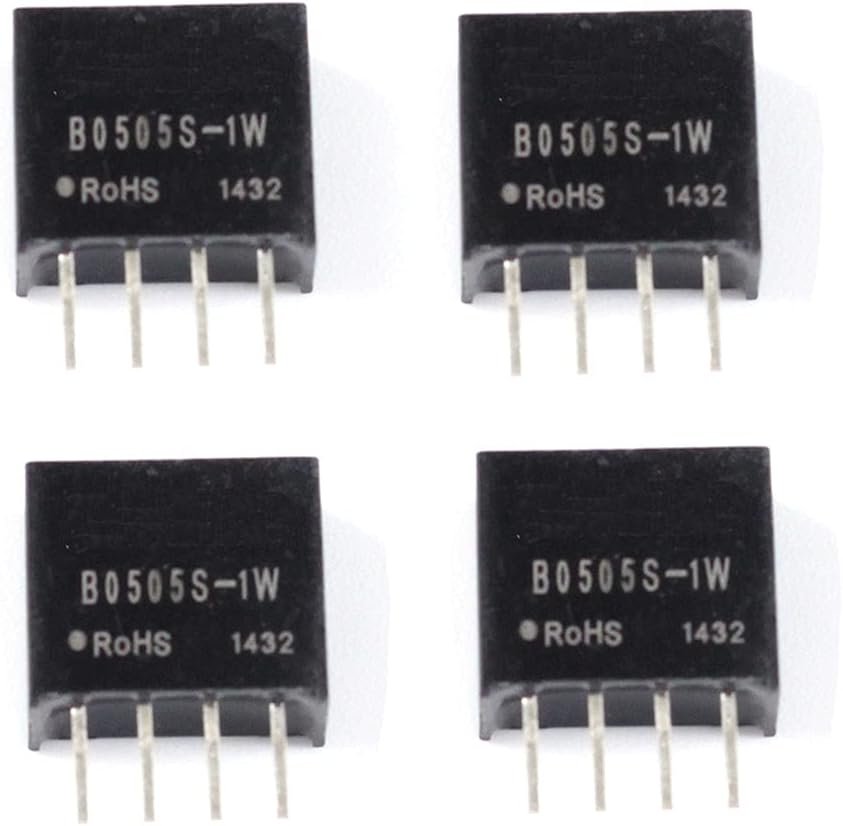 Four B0505S-1W 5V to 5V isolated DC-DC power supply modules