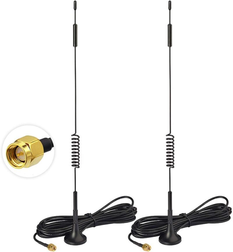 Bingfu 4G LTE 7 dBi magnetic base MIMO SMA antenna 2-pack