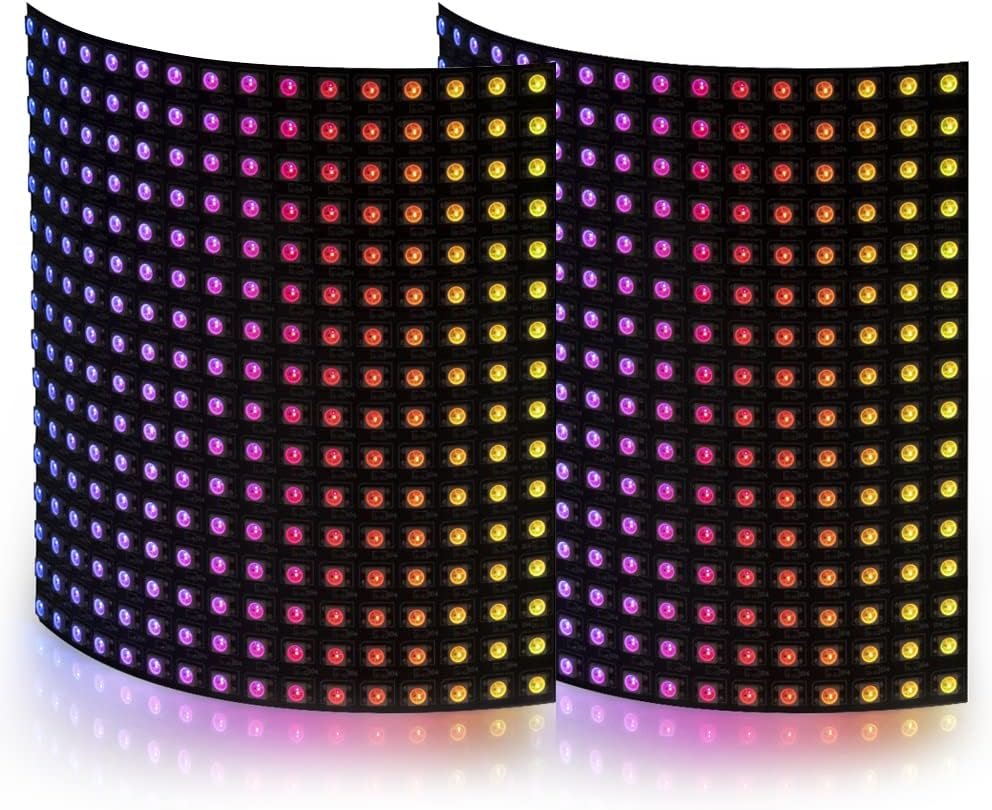 BTF-LIGHTING WS2812B 16x16 flexible LED matrix 2 pack