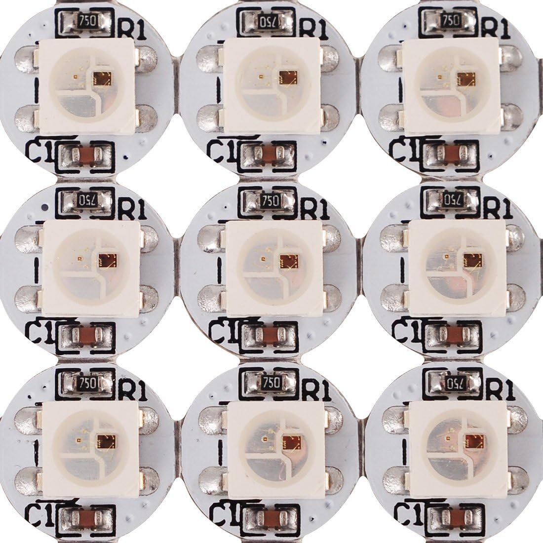 BTF-LIGHTING WS2812B individual addressable LED pixels on heatsink PCB