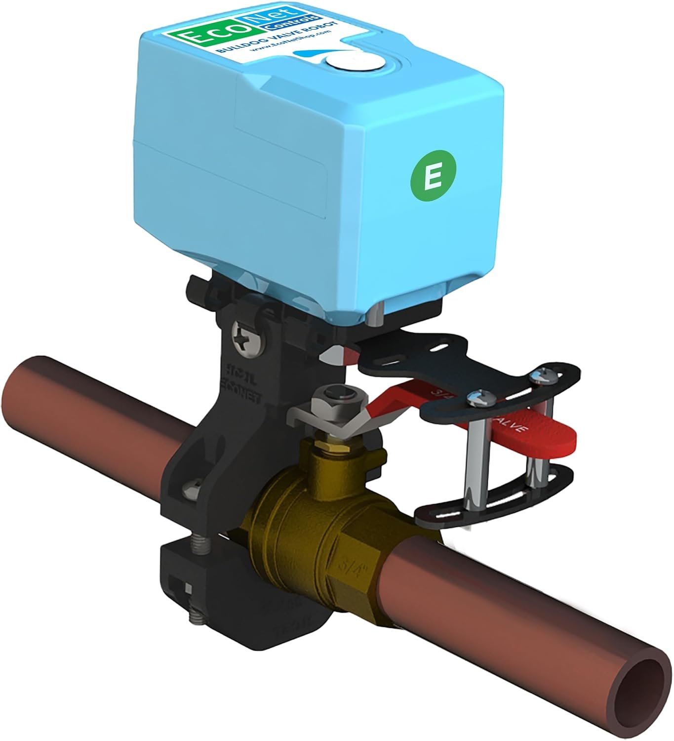 EcoNet Bulldog EVC200 Z-Wave water valve robot