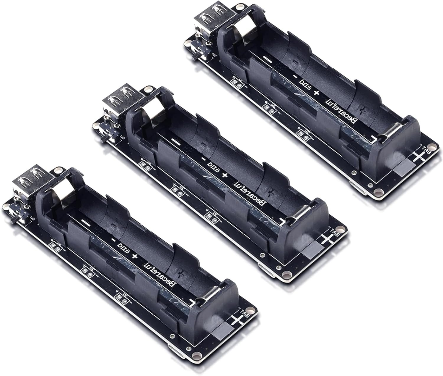 diymore 18650 battery shield V3 with micro USB charging, 5V USB output and 3V pins