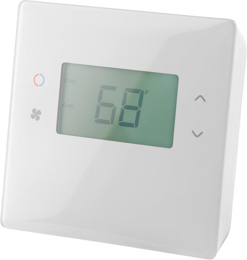 Ecolink TBZ500 Z-Wave Plus battery or C-wire smart thermostat