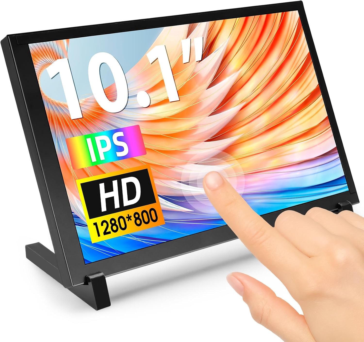 ELECROW 10.1 inch 1280x800 IPS touchscreen monitor with stand for Raspberry Pi